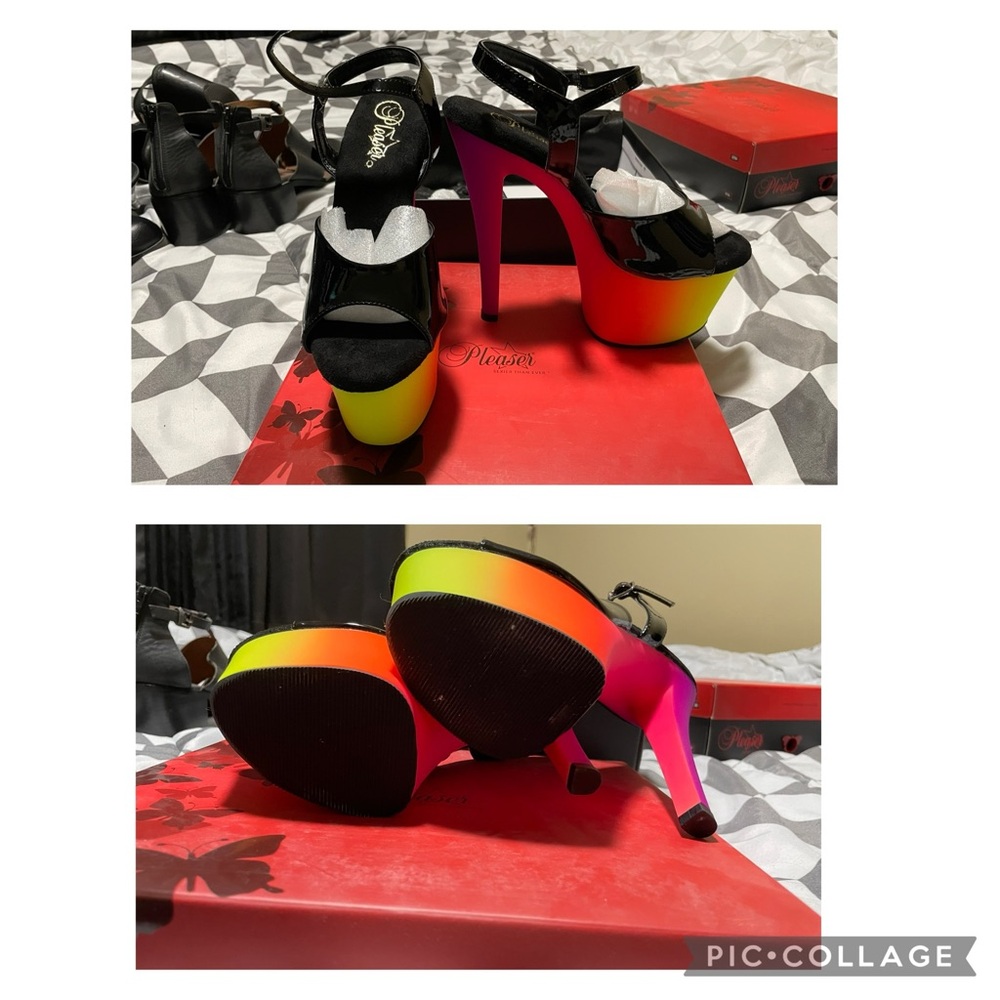Pleaser colourful heels